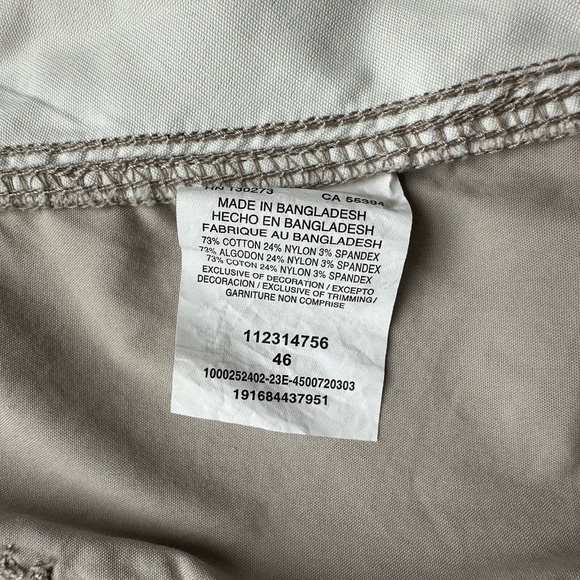 Lee Men's Extreme Motion Crossroad Cargo Short Size 46 Stone Khaki Stretch Waist - Picture 9 of 13